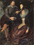 Peter Paul Rubens Self-Portrait with his Wife,Isabella Brant France oil painting artist